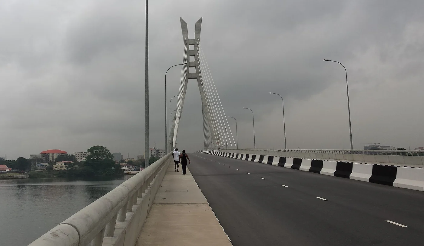 The Lekki-Ikoyi Link Bridge in Lagos, Nigeria